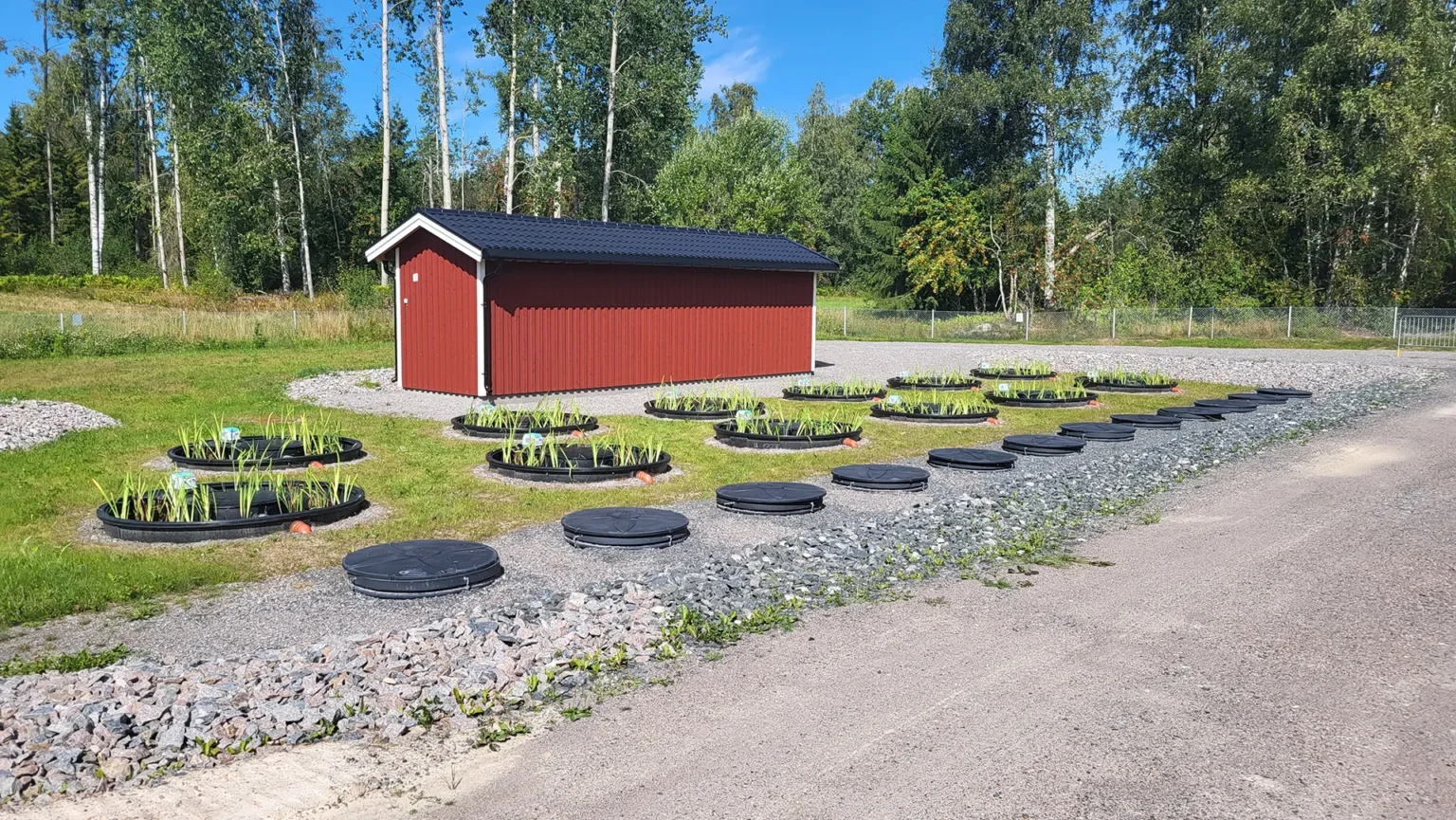 Sammankopplade bioreningsverk i Vika Strand