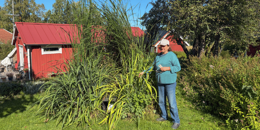 Gunilla Carlsson vid sitt ACT bioreningsverk
